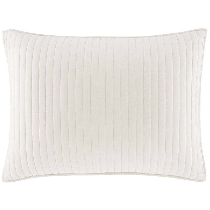 Cozy Cotton Quilted Sham | Natural