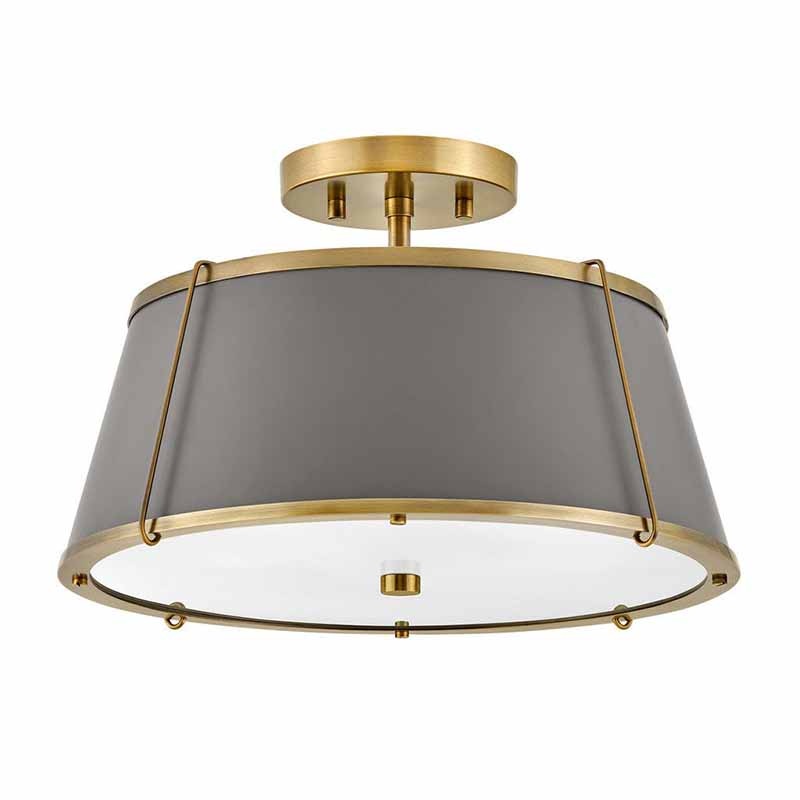 Hinkley 4893 Clarke 2-lt 15″ LED Semi-Flush Mount
