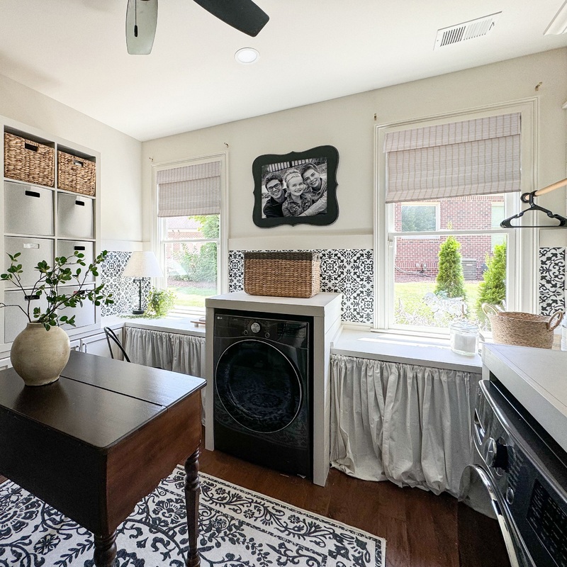 Ivy Woven Bamboo No-Drill Blinds & Shades Top Down Bottom Up | Snow