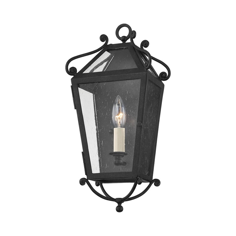 Santa Barbara County Outdoor Glass Wall Light