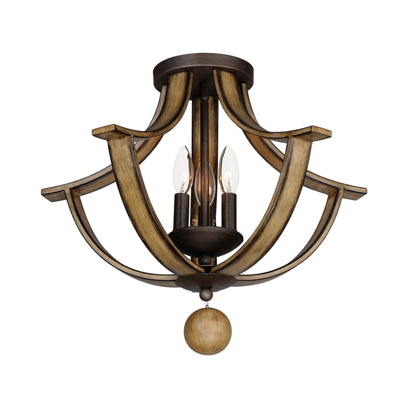 Basque Semi-Flush Mount Ceiling Light