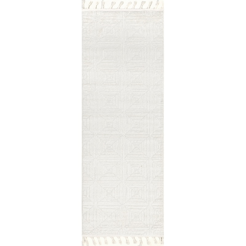 Shafali Tiled Trellis Rug | Cream