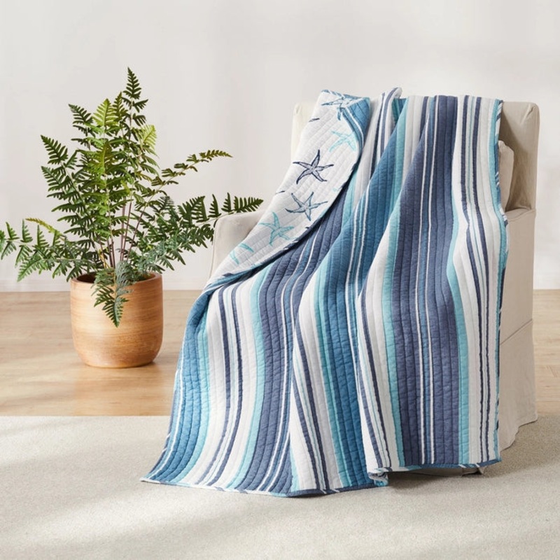 Camps Bay Quilted Throw – Coastal Throw Blanket