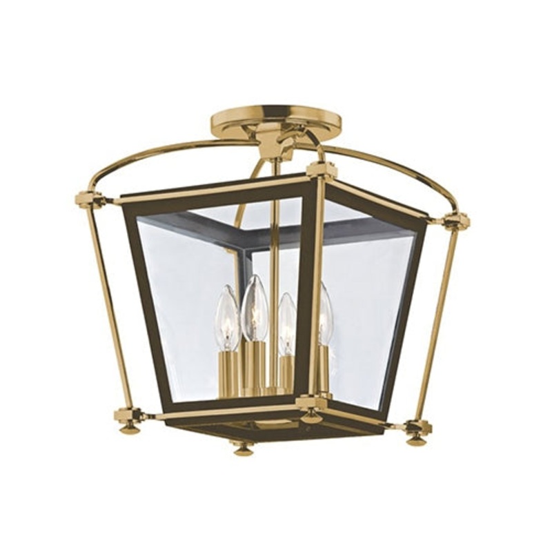 Hudson Valley 3610 Hollis 4-lt Semi Flush