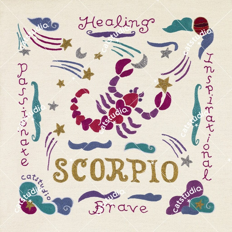 Scorpio Astrology Fine Art Print – 8×8
