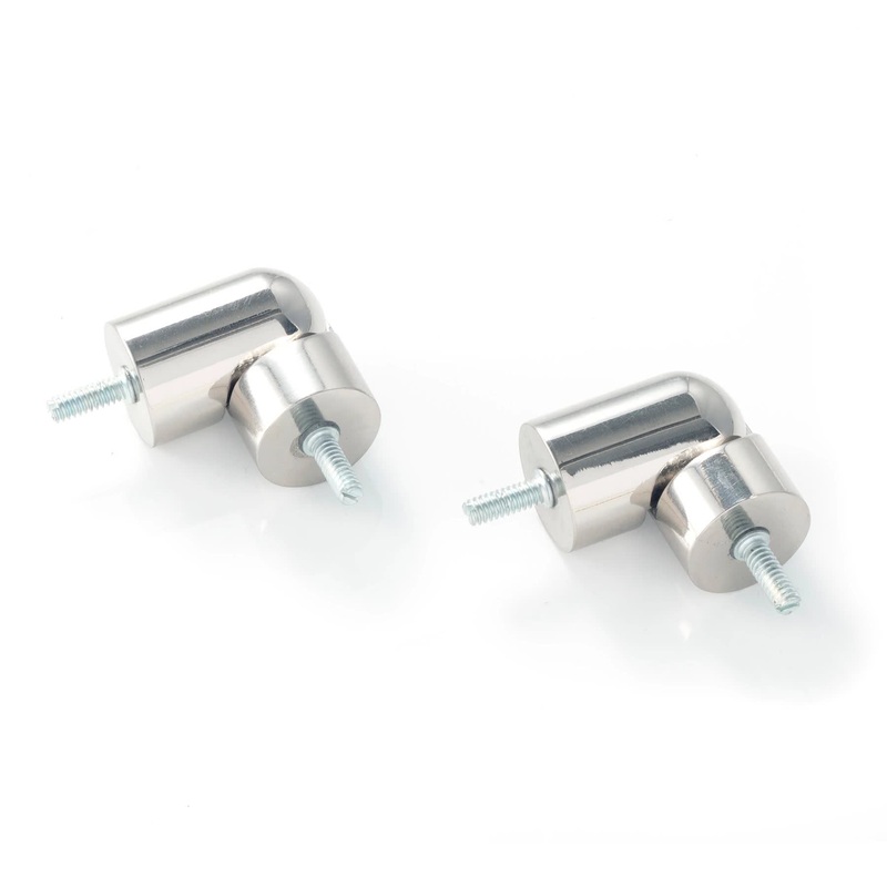 Bay Window Connector | Polished Nickel
