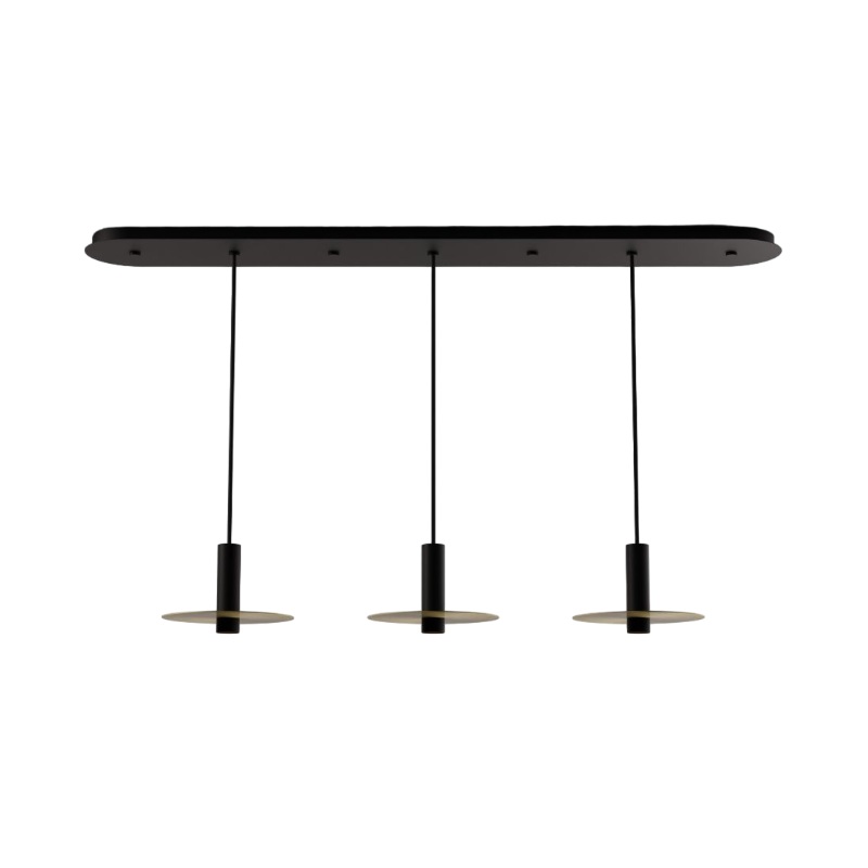 Koncept CMP-L3-S-06 Combi LED Pendant, Metal Plate
