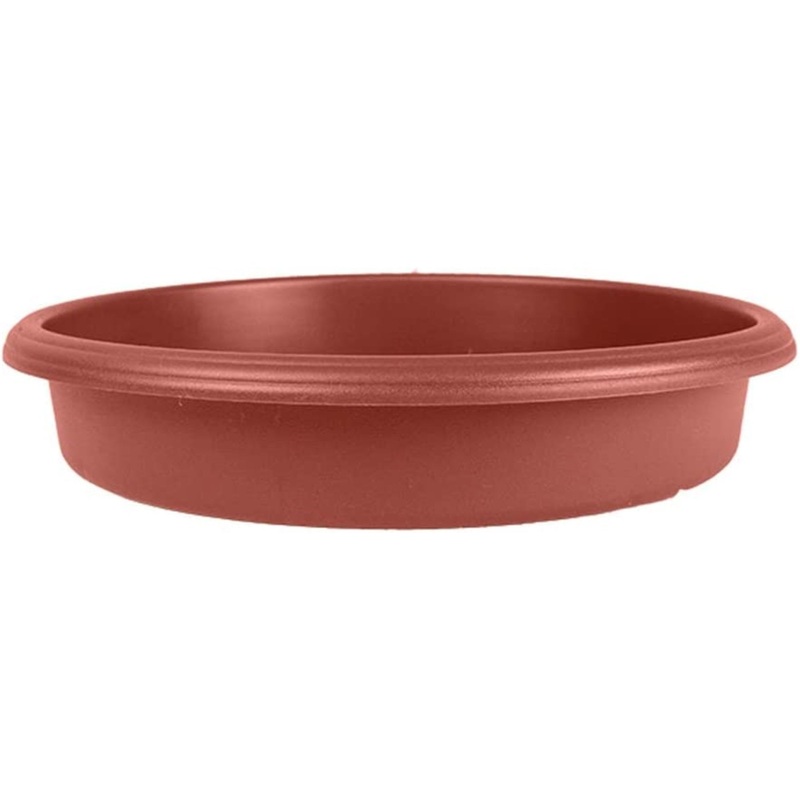 The HC Companies Panterra Round Plastic Planter Saucer, Clay-Colored, 6″