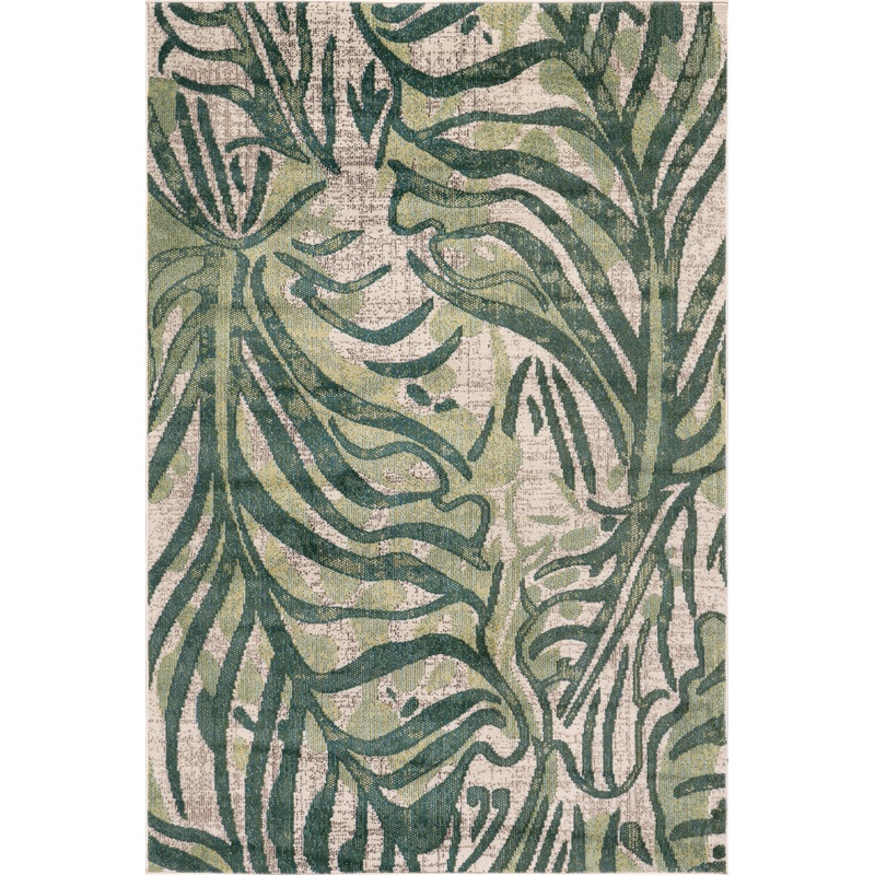 Abstract Floral Rug | Green
