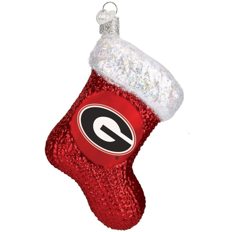Old World Christmas 62308 Glass Blown Georgia Stocking Ornament