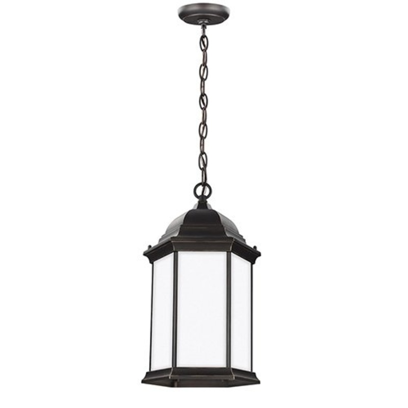 Generation 6238751EN3 Sevier 1-lt 9″ LED Outdoor Pendant