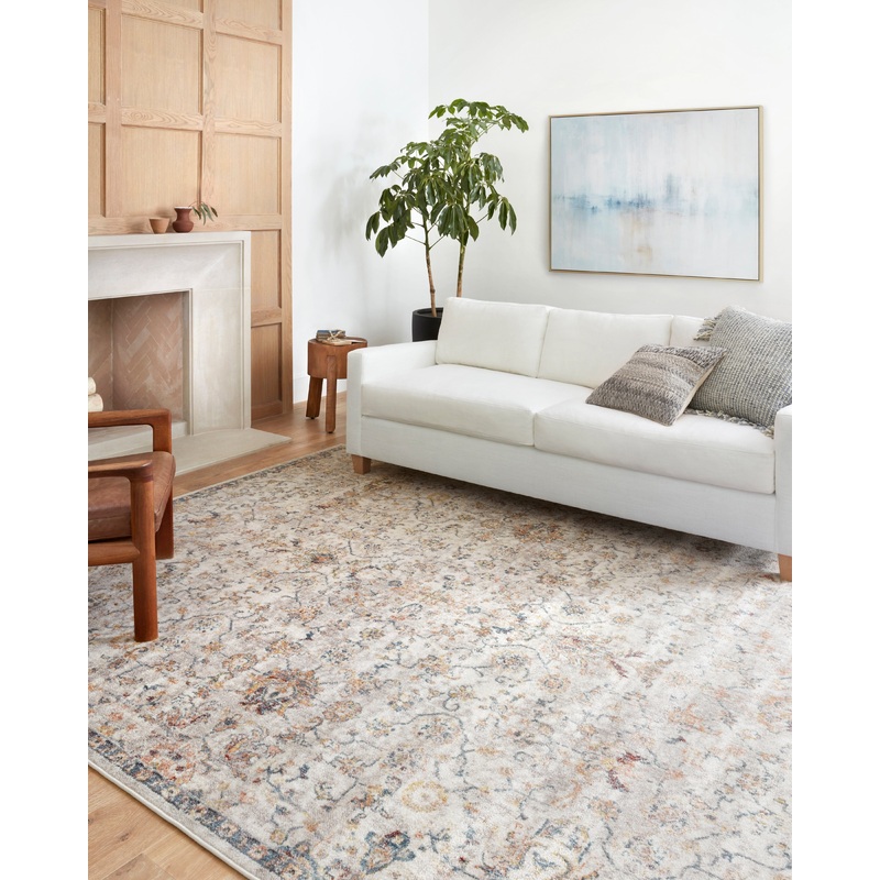 Loloi II Cassandra Rug | Dove / Navy