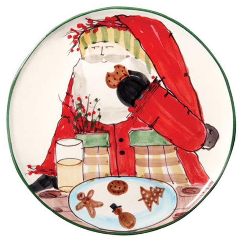 VIETRI: Old St Nick Cookie Platter