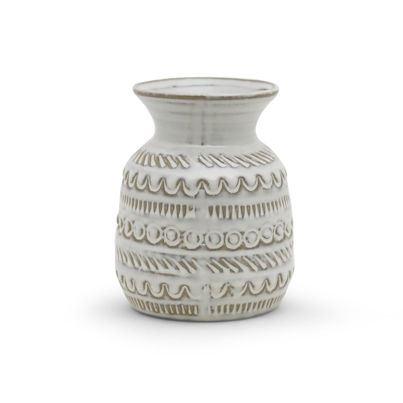 White Pineapple Vase