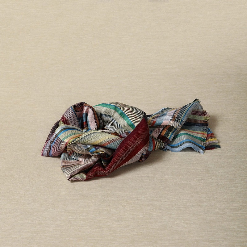 Aldine Atlantic Silk & Linen Scarf