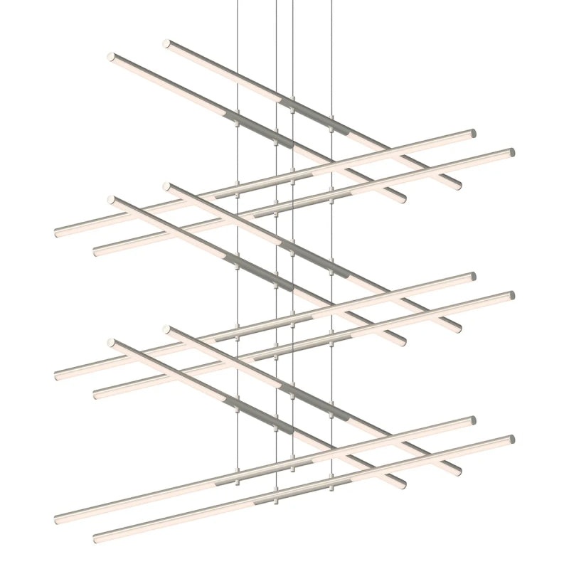 Sonneman 2806 Tik-Tak Stack 24-lt 48″ 6-Tier LED Chandelier