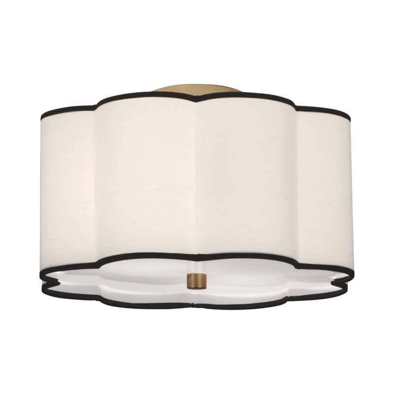 Axis Scalloped Flush Mount Ceiling Light