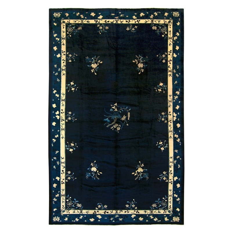 ANTIQUE CHINESE PEKING, BLUE & WHITE 10′ 4” x 16′ 3”