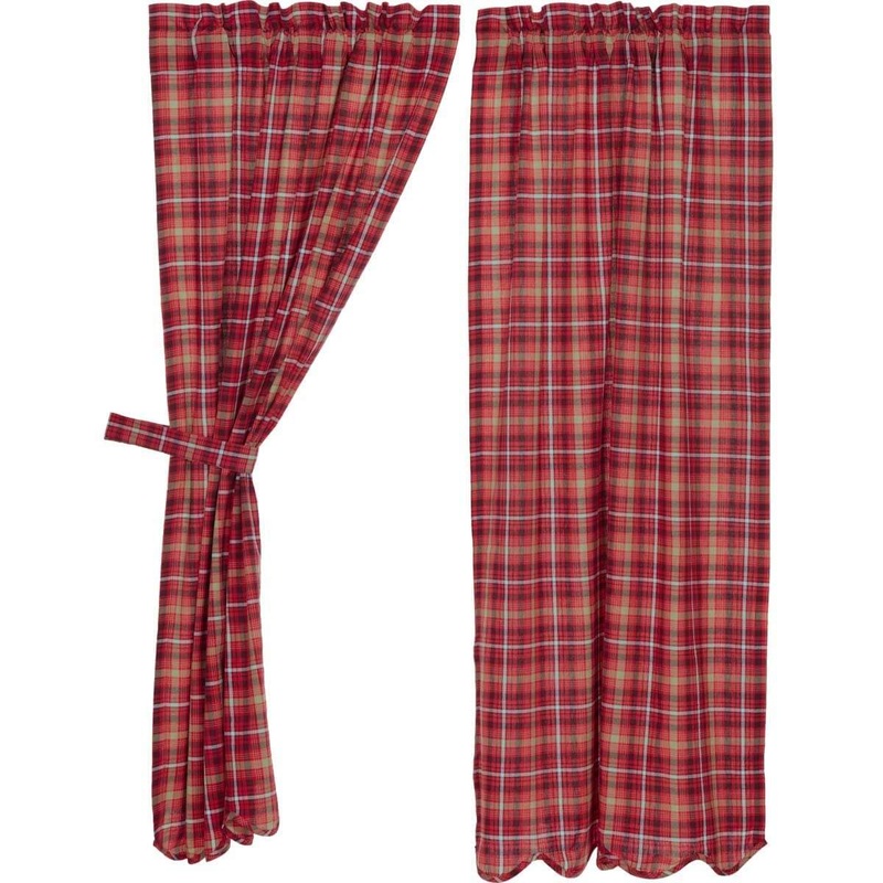 Braxton Scalloped Short Panel Set of 2 63×36