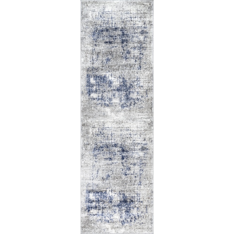 Cascading Abstract Rug | Light Grey