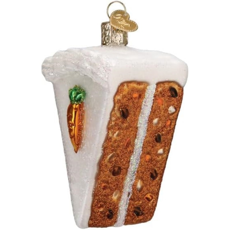 Old World Christmas Blown Glass Ornament for Christmas Tree, Carrot Cake (with OWC Gift Box)