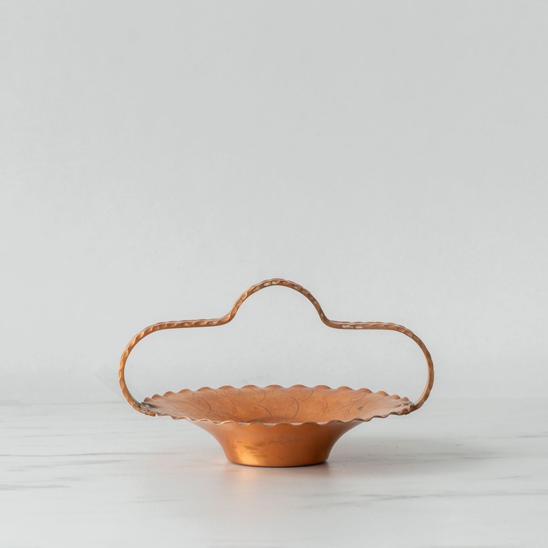 Vintage Copperware Handled Dish