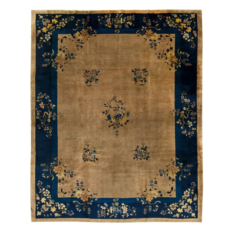 ANTIQUE CHINESE PEKING, SALMON 9′ 1” x 11′ 2”