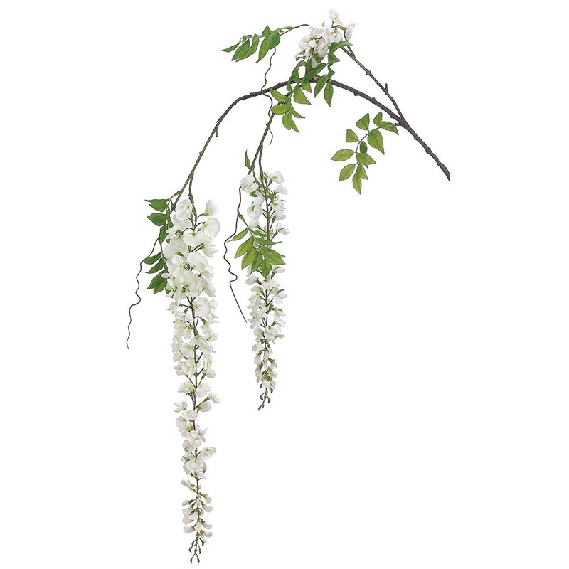 Large White Wisteria Spray