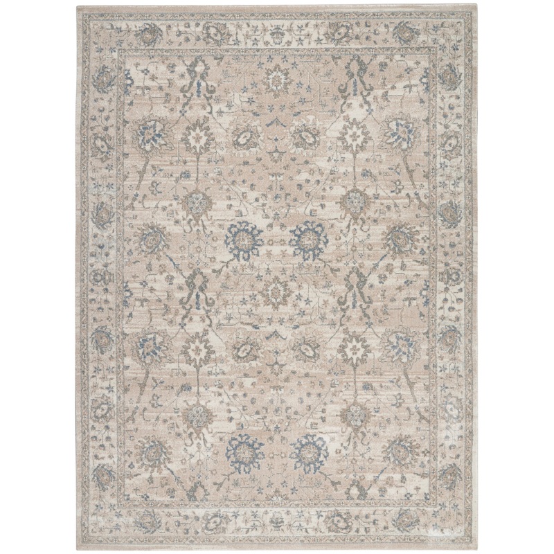 Nourison Home Moroccan Celebration 9’3″ x 12’9″ Ivory/Sand Vintage Indoor Rug