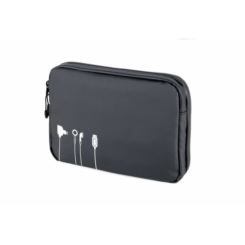 Troika Waterproof Zipper Tech Accessory Organizer With Imprint