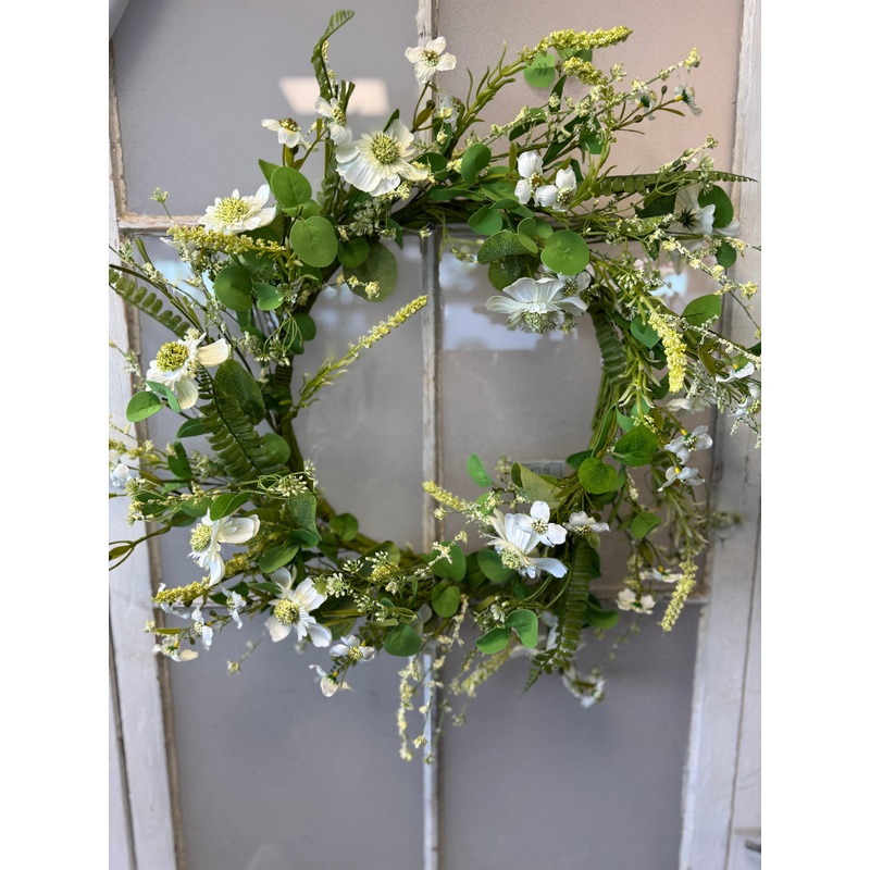 22″ Summer Scabosia Wreath