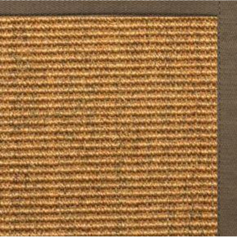 Cognac Sisal Rug with Eucalyptus Cotton Border
