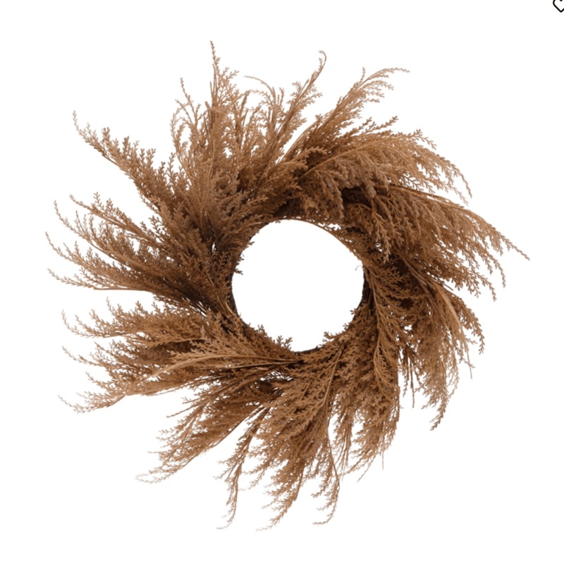 Golden Pampas Wreath
