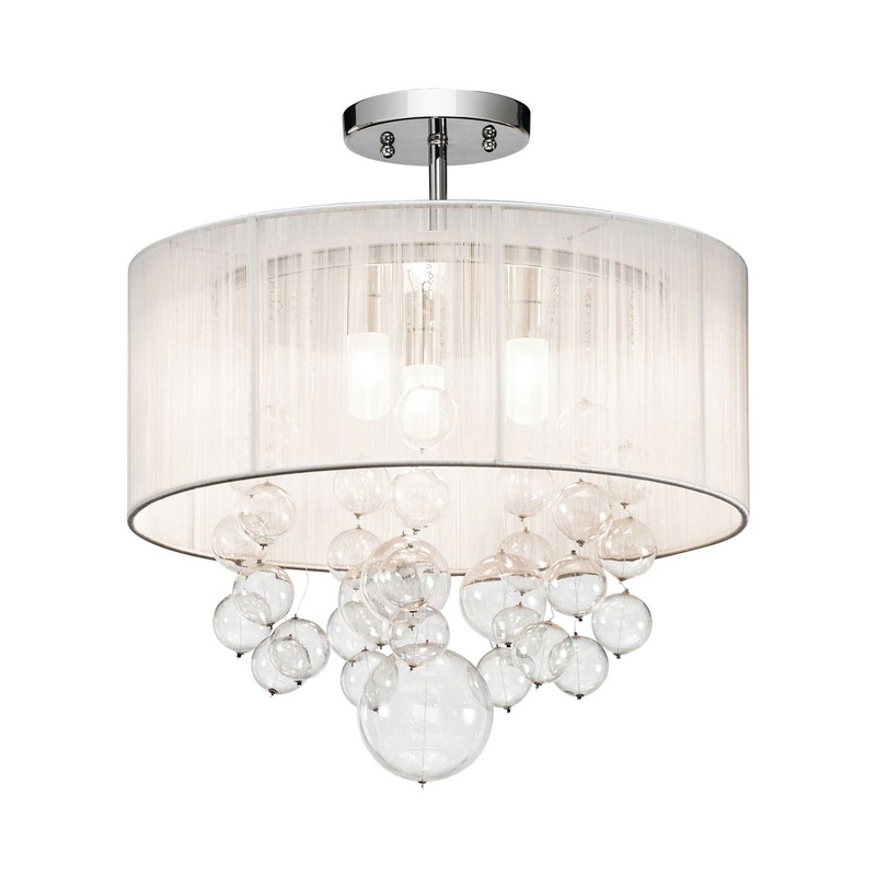Imbuia Semi Flush Mount Ceiling Light