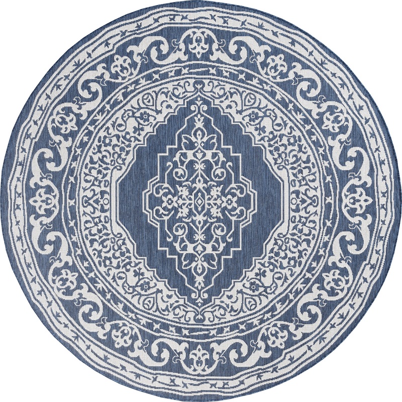 Tayse Floral Area Rug ECO16-Eamon Traditional Flat Weave Indoor/Outdoor Polypropylene