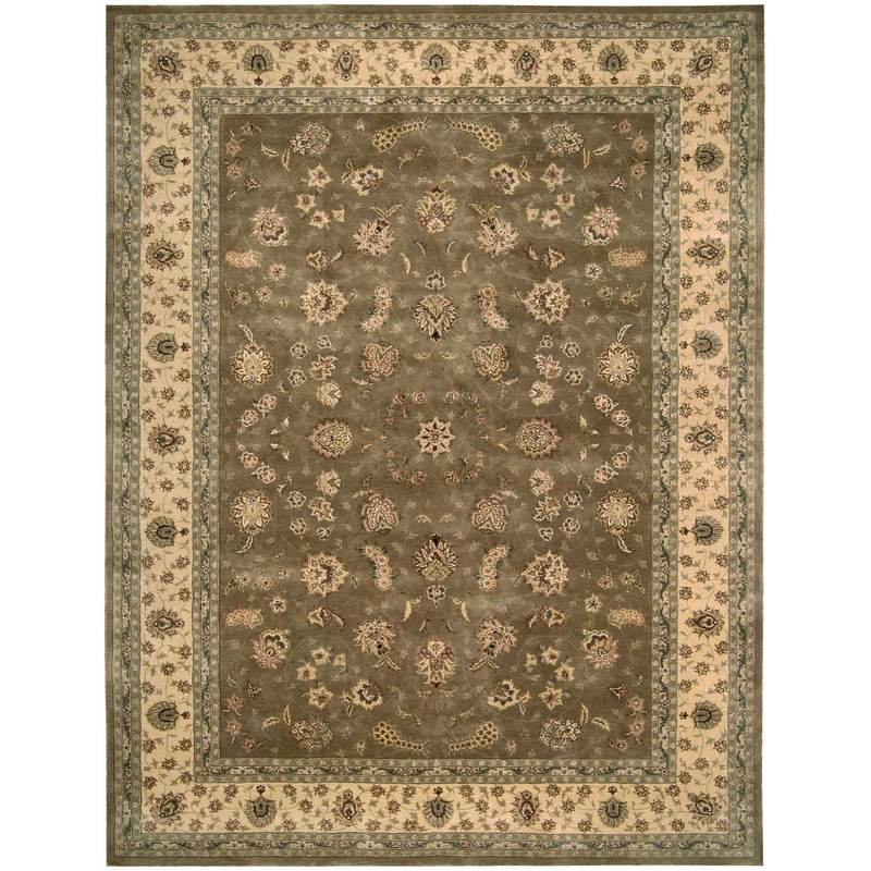 Nourison Nourison 2000 9’9″ x 13’9″ Olive Traditional Indoor Rug