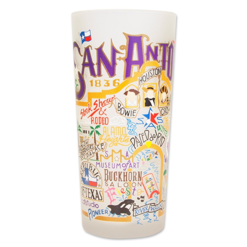 San Antonio Drinking Glass