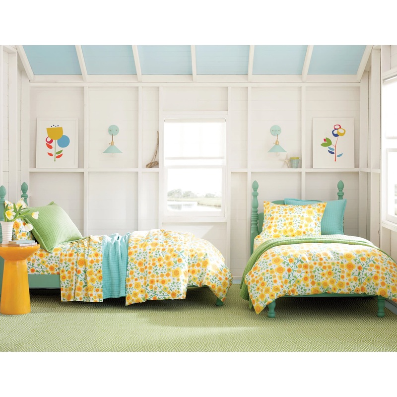 Silly Sunflowers Sham | Yellow