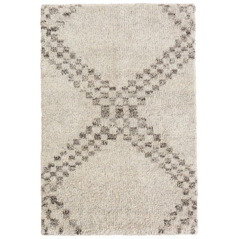 Zillah Hand Knotted Wool Rug | Grey