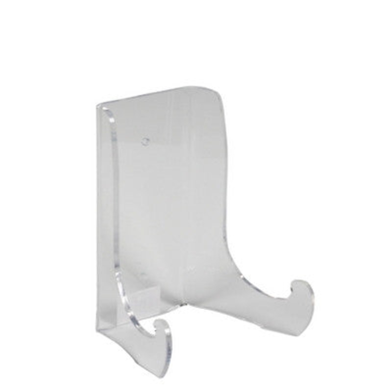 ACRYLIC STAND: Wall Plate or Bowl Stand 9″  High (Medium For 12 to 16 In Diam.)