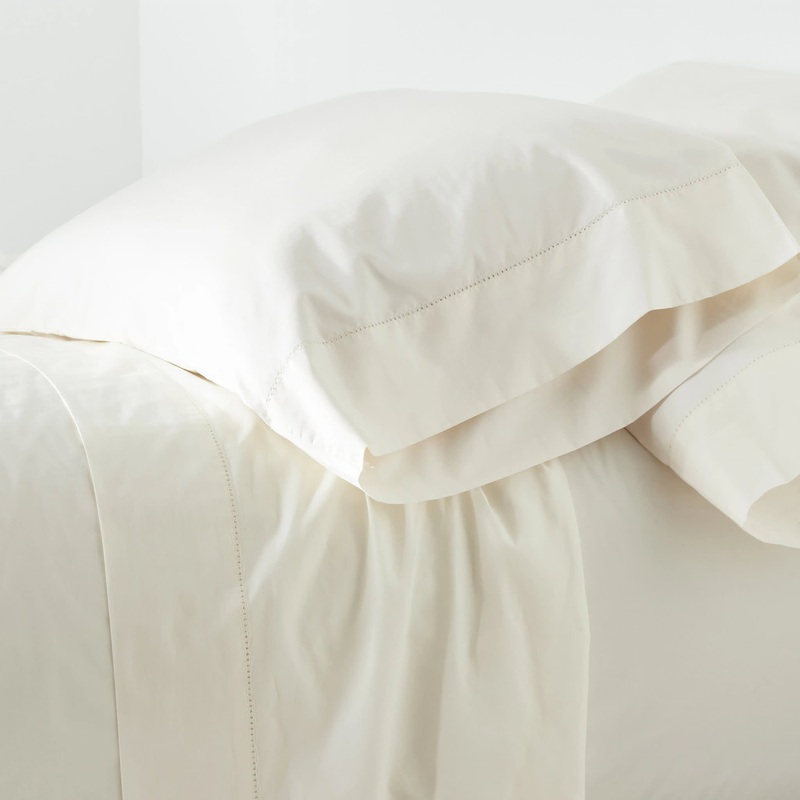 Classic Hemstitch Pillowcases (Pair) | Ivory