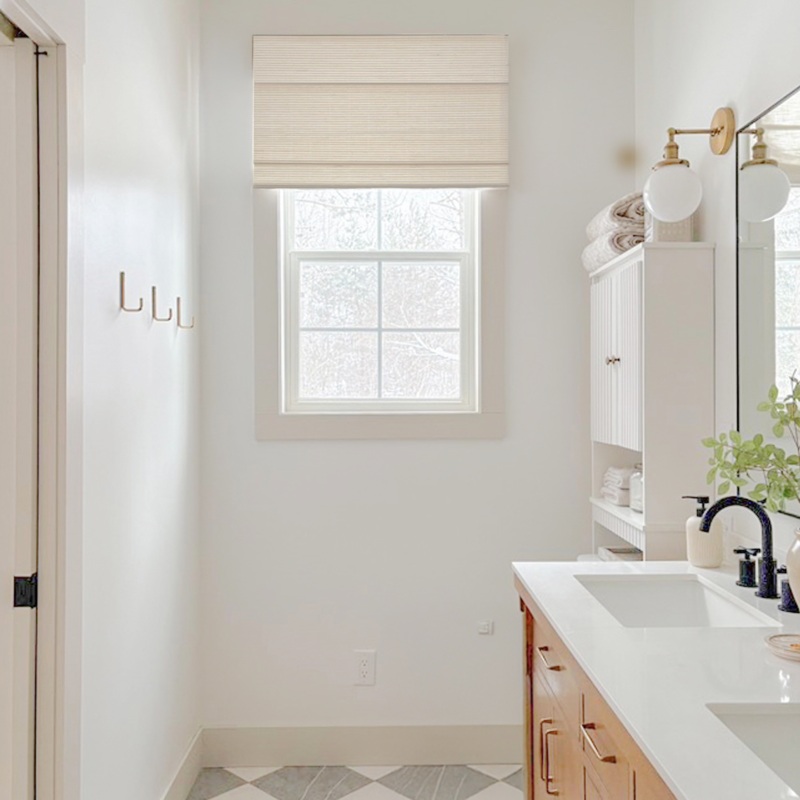 Ivy Woven Bamboo No-Drill Blinds & Shades | Bone White