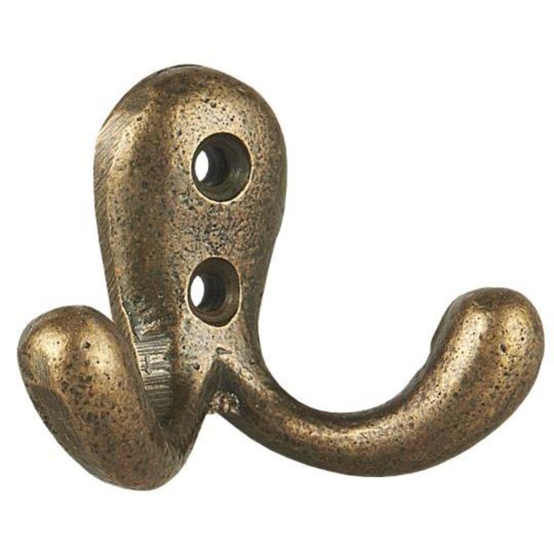 Brass Hook Double