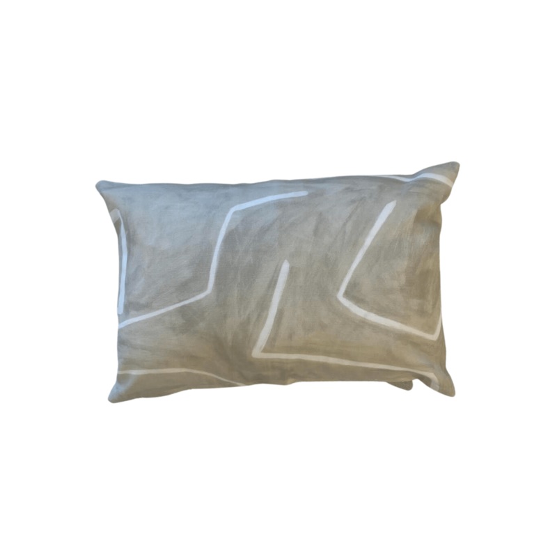 Graffito Ivory Pillow