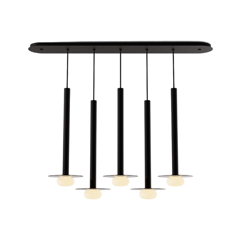 Koncept CMP-L5-S-24 Combi LED Pendant, Glass Plate with Frosted Glass Ball