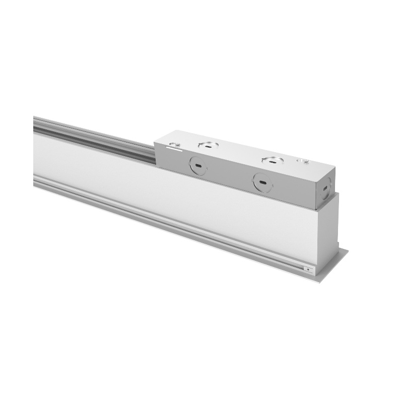 WAC S2CG104 Ventrix 4-ft Recessed Grid Channel with Feed End