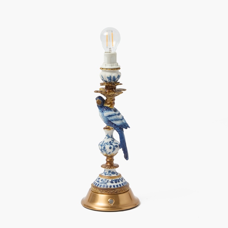 Blue Parrot Rechargeable Lamp