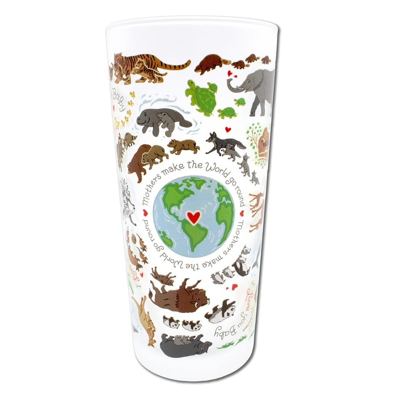 Celebrating Moms Drinking Glass