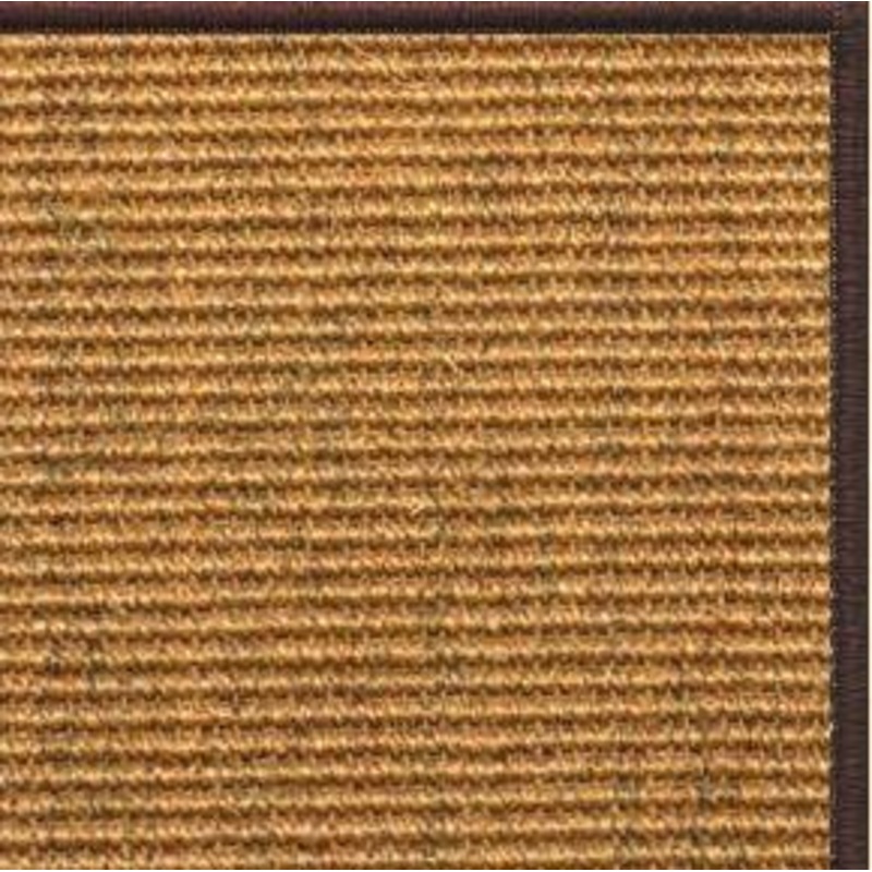 Cognac Sisal Rug with Serged Border (Color 29338)