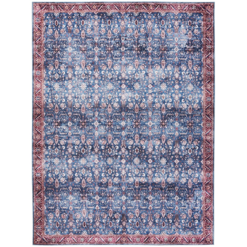 Nourison Grand Washables 7’10” x 9’10” Blue Brick Vintage Indoor Rug